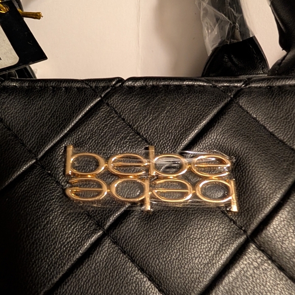 BEBE Everett Small satchel in Black Crossbody NEW - Picture 2 of 8